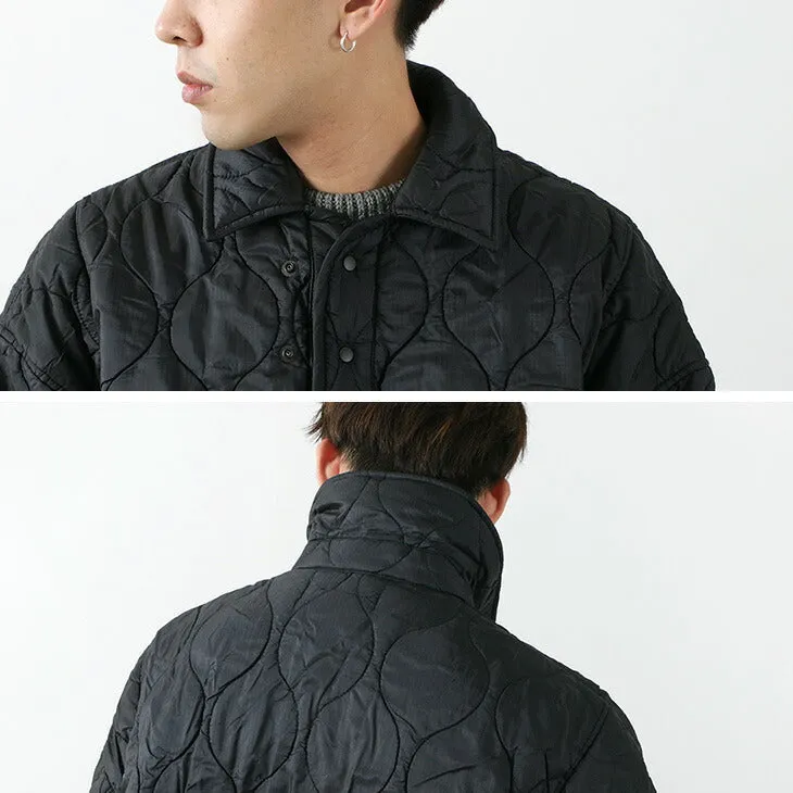 REMI RELIEF / Military Ripstop Short Sleeve Quilted Shirt Jacket