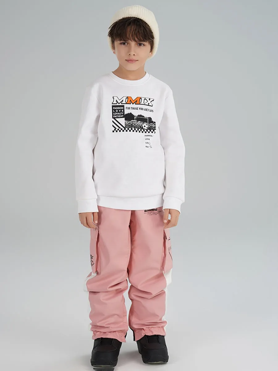 Riuiyele Boys Stripe Tape Ski Jogger Pants