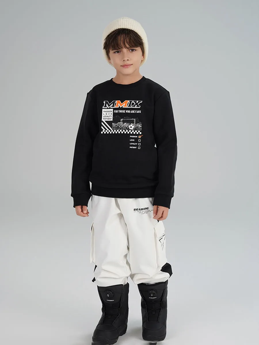 Riuiyele Boys Stripe Tape Ski Jogger Pants