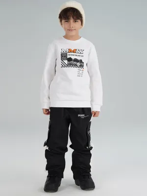 Riuiyele Boys Stripe Tape Ski Jogger Pants