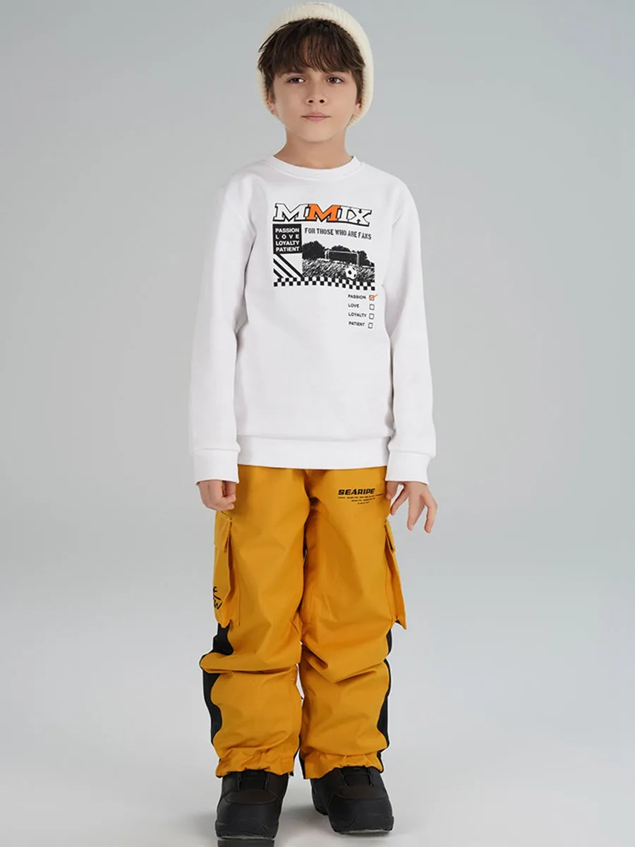 Riuiyele Boys Stripe Tape Ski Jogger Pants