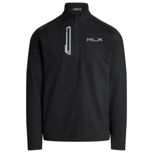 RLX Performance Jersey Quarter Zip Mid Layer Black - SS24