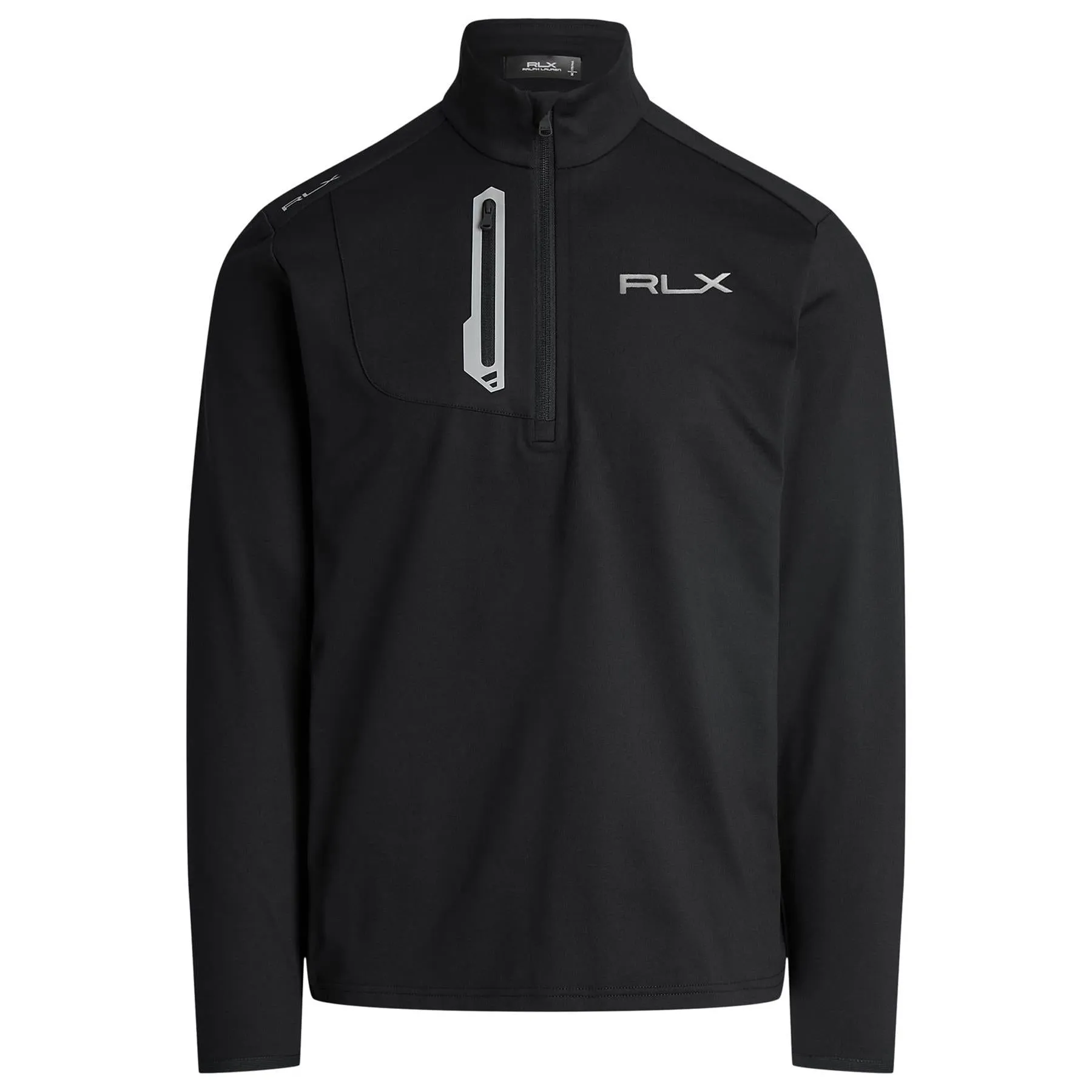 RLX Performance Jersey Quarter Zip Mid Layer Black - SS24