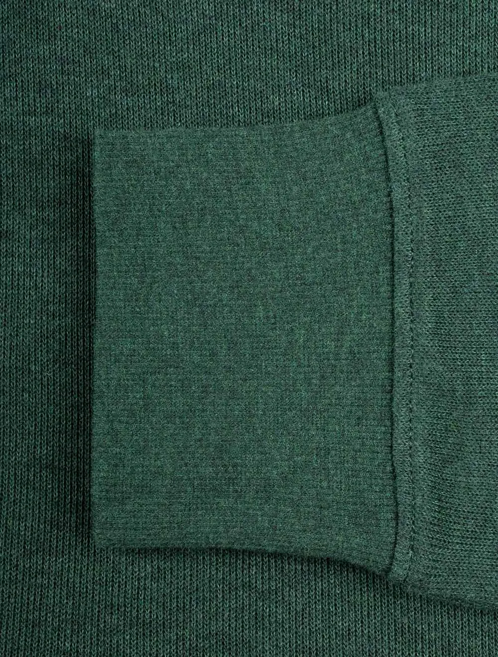 Sacker Rib Half Zip Tartan Green