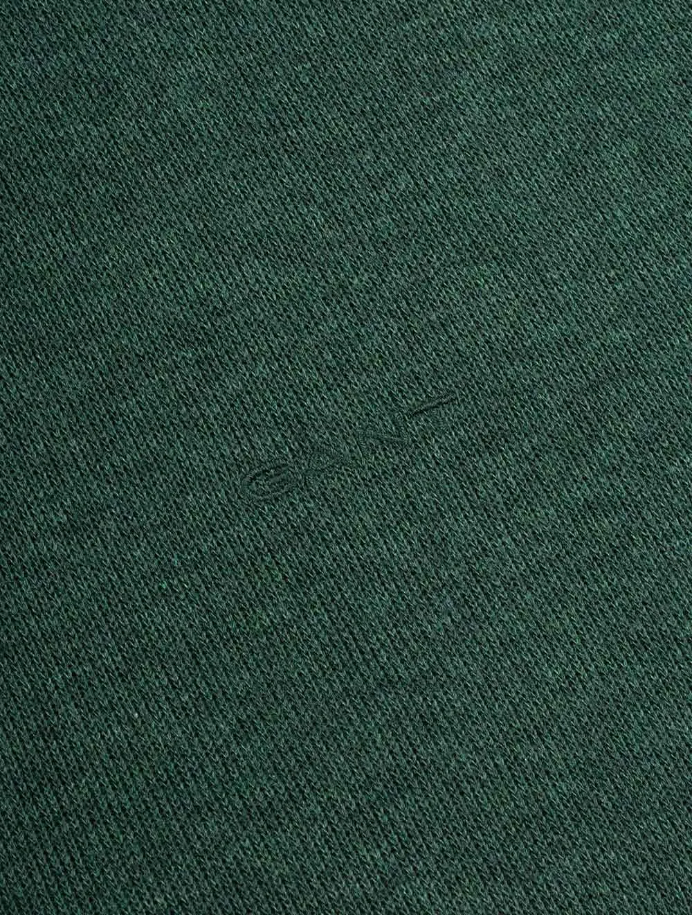 Sacker Rib Half Zip Tartan Green