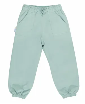 Size 2: Jan & Jul DUSTY MINT Puddle-Dry Rain Pants NEW