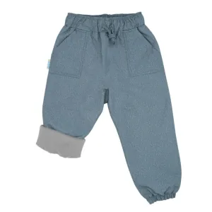 Size 2: Jan & Jul Heather Grey Cozy-Dry (Fleece Lined) Rain Pants NEW