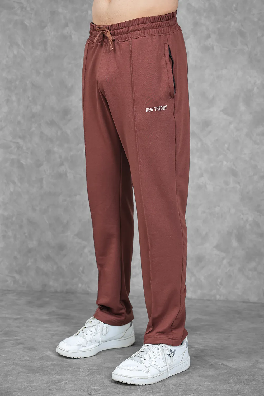 Studio Straight Fit Jogger- Chocolate Brown