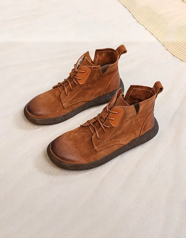 Suede Spring Autumn Comfortable Short Boots