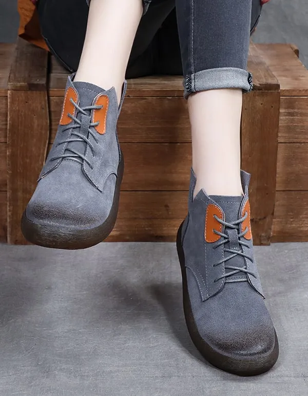 Suede Spring Autumn Comfortable Short Boots