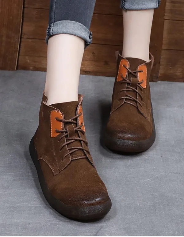 Suede Spring Autumn Comfortable Short Boots