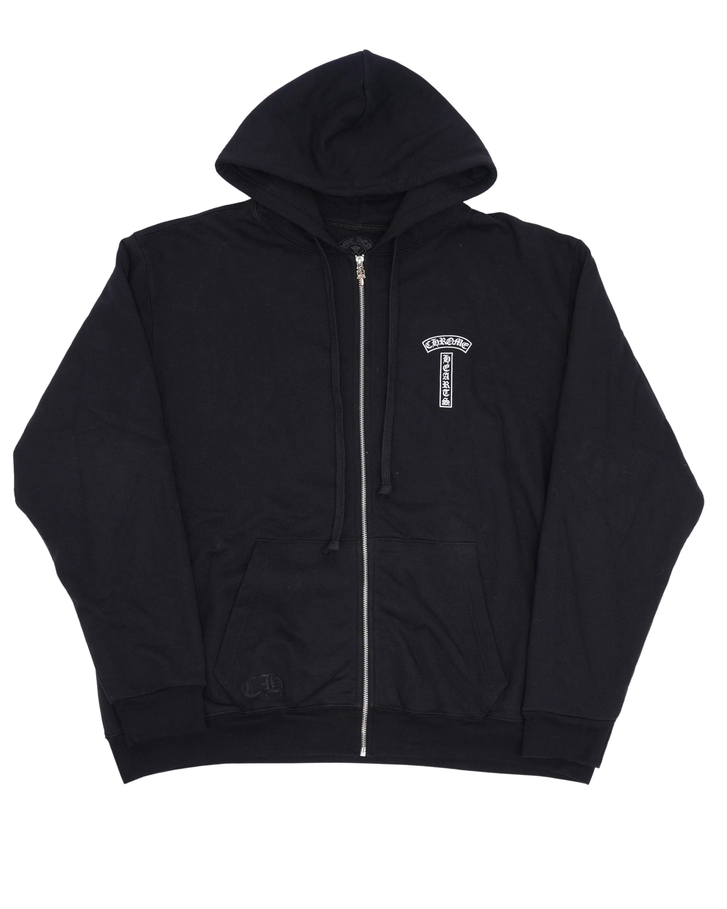 T Bar Logo Thermal Zip Up Hoodie