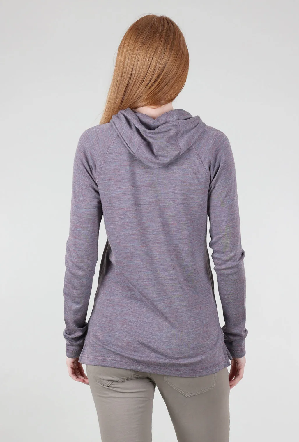 Thermal Drape Hood Base Layer, Chalk Violet Heather