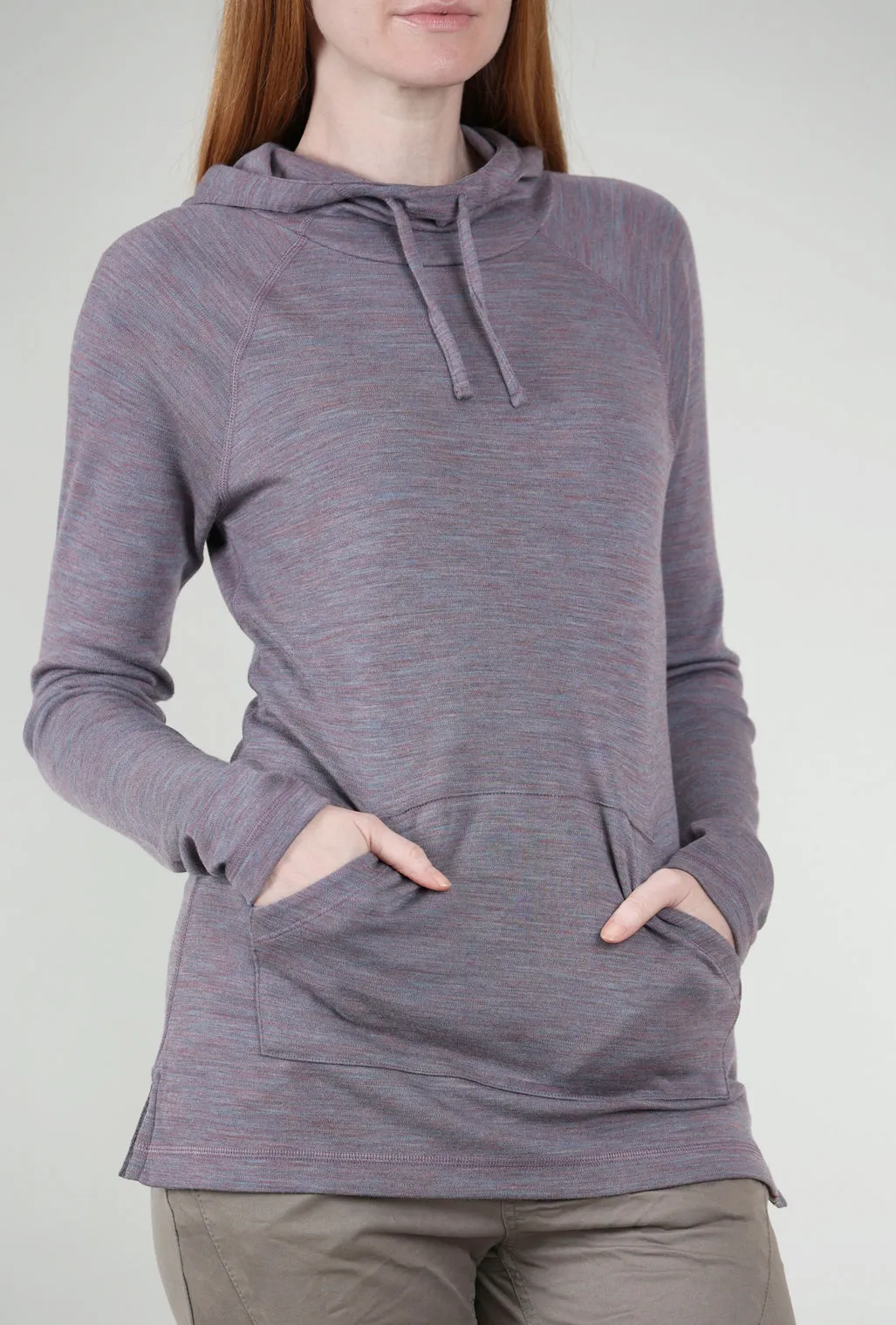 Thermal Drape Hood Base Layer, Chalk Violet Heather