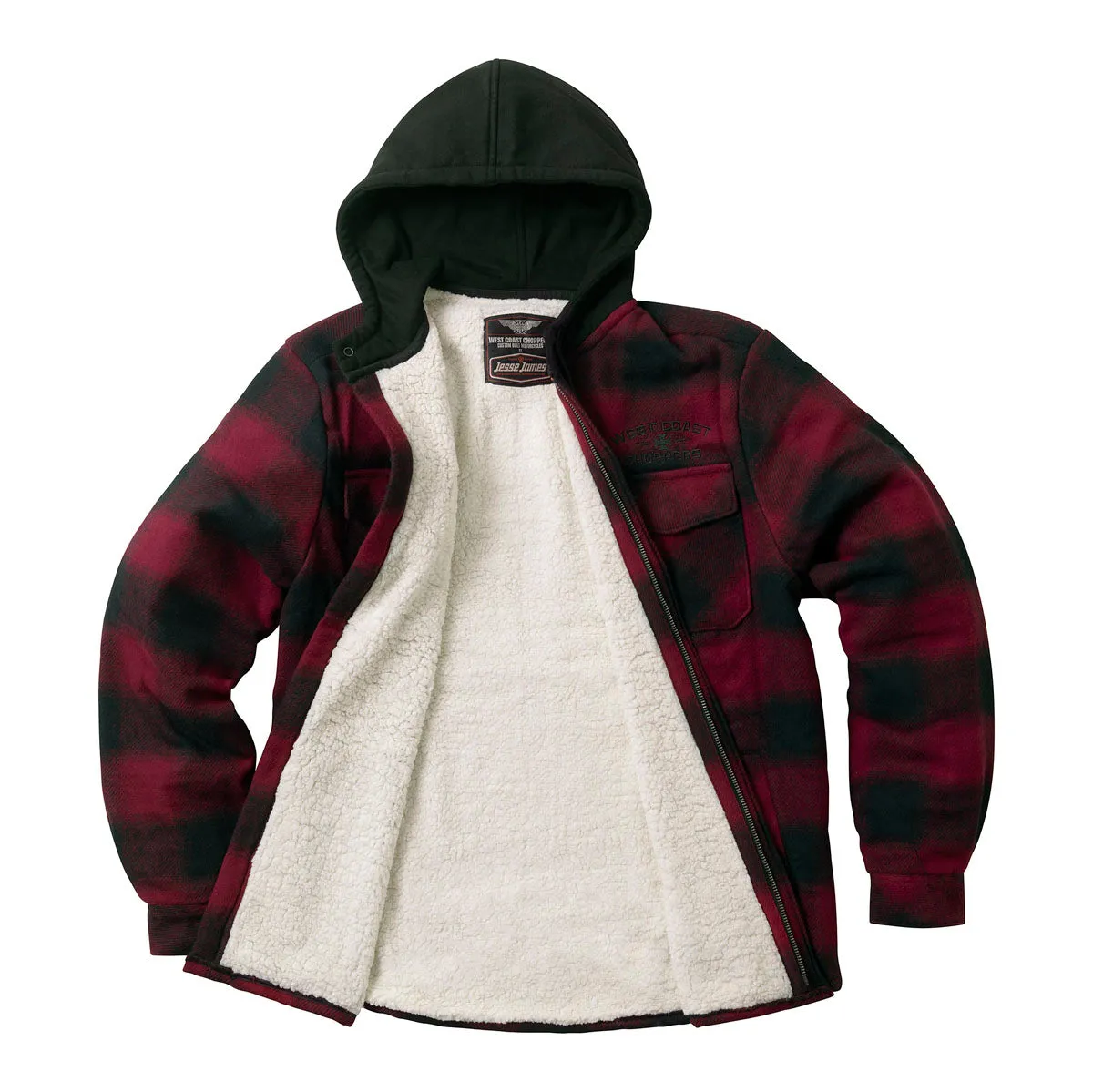 WCC HELL BENT FLANNEL JACKET - RED/BLACK