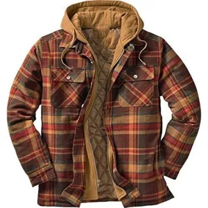 Winter Cotton Plaid Loose Jacket