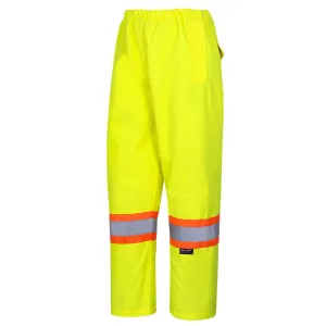 Work Pants - Pioneer Hi-Viz 450D 100% Waterproof Pants, Yellow, 5586