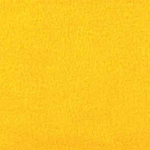 Yellow Solid Anti Pill Polar Fleece Fabric